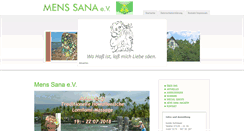 Desktop Screenshot of mens-sana-e-v.de